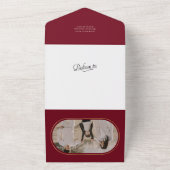 Cartes de Noël photo avec calligraphie élégante (Dehors)