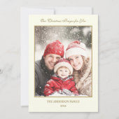 Cartes de Noël photo catholiques Jésus Marie Josep (Devant)