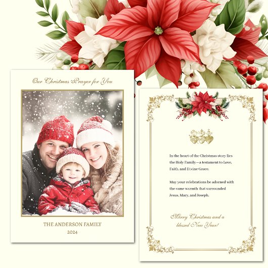 Cartes de Noël photo catholiques Jésus Marie Josep