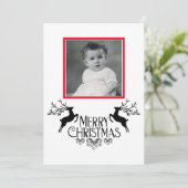 Cartes de Noël photo personnalisées (Debout devant)