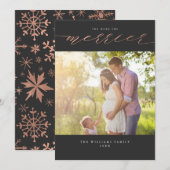 Cartes de Noël photo Plus on est de fous (Devant / Derrière)