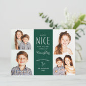 Cartes de Noël photo pour enfants coquines ou amus (Debout devant)
