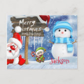 Cartes de Noël Pôle Nord (Devant)