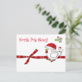 Cartes de Noël Pôle Nord Poulet (Debout devant)