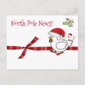 Cartes de Noël Pôle Nord Poulet (Devant)
