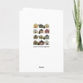 Cartes de Noël pour agents immobiliers (Dos)