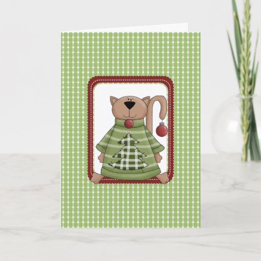 Cartes de Noël pour chats (Devant)