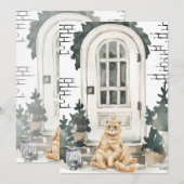 Cartes de Noël pour chats amusantes 3 (Devant / Derrière)