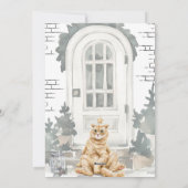 Cartes de Noël pour chats amusantes 3 (Dos)