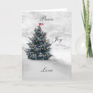 Cartes de Noël pour la paix, la joie et l'amour