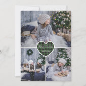 Cartes de Noël pour la photo de neige de Buffle Ve (Devant)