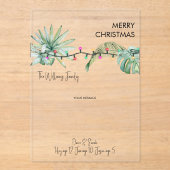 Cartes de Noël pour le feuillage et les lumières t (Recto)