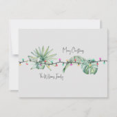 Cartes de Noël pour le feuillage et les lumières t (Devant)