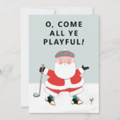 Cartes de Noël pour le golf (Devant)