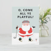 Cartes de Noël pour le golf (Debout devant)