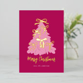 Cartes de Noël pour les rubans de coquette (Debout devant)