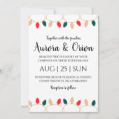 cartes de Noël pour mariage avec une typographie é (Devant)