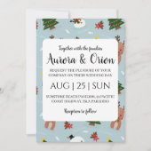 cartes de Noël pour mariage avec une typographie é (Devant)