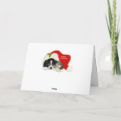Cartes de Noël pour marionnettes et chaton (Dos)
