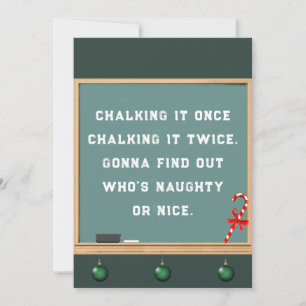 Cartes de Noël pour professeur drôle