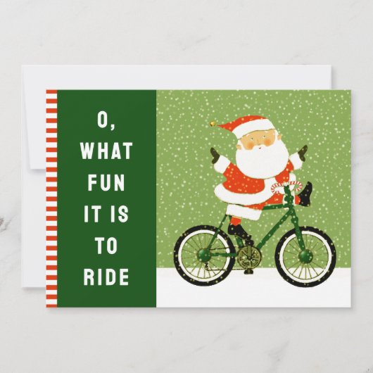 Cartes de Noël pour Vélo de vacances créatives (Devant)