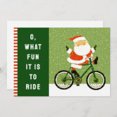 Cartes de Noël pour Vélo de vacances créatives (Devant / Derrière)