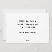 Cartes de Noël pour Vélo de vacances créatives (Dos)