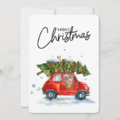 Cartes de Noël-Pups avec arbre (Devant)