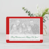 Cartes de Noël recto verso pour deux images (Debout devant)