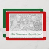 Cartes de Noël recto verso pour deux images (Devant / Derrière)