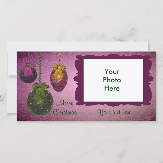 Cartes de Noël Red Green vintage (Devant)