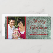 Cartes de Noël Red Green vintage (Devant / Derrière)