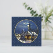 Cartes de Noël religieuses de l'Église vintage (Debout devant)