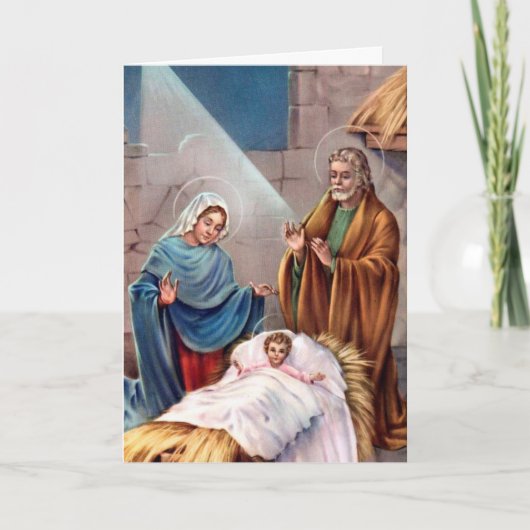 Cartes de Noël religieuses | Nativité 5 (Devant)