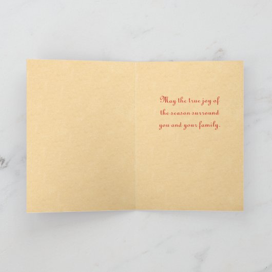 Cartes de Noël religieuses vintages (Intérieur)