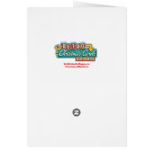 Cartes de Noël rétro Arbre en aluminium (Dos)