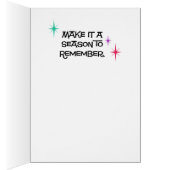 Cartes de Noël rétro Arbre en aluminium (Intérieur (Droit))