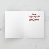 Cartes de Noël rétro de couple romantique de la Se (Intérieur)