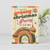 Cartes de Noël rétro groovy – Inspirées des années (Debout devant)