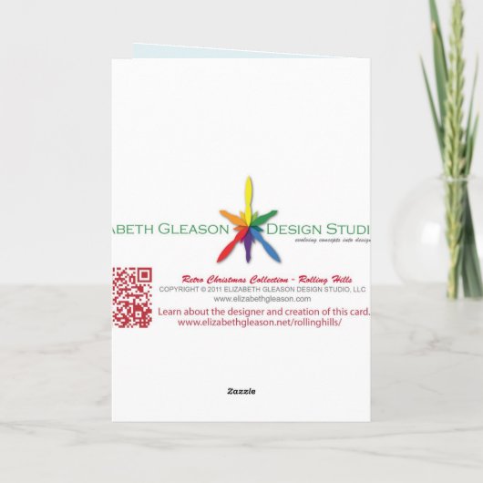 Cartes de Noël Rolling Hills (Dos)