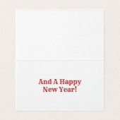 Cartes de Noël rouges et vertes (Inside Unfolded)