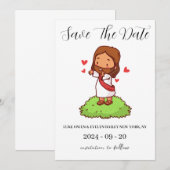 cartes de Noël rouges et vertes pour annoncer la d (Devant / Derrière)