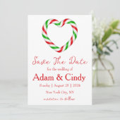 cartes de Noël rouges et vertes pour annoncer vos  (Debout devant)