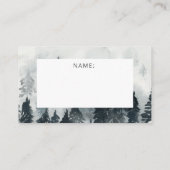 Cartes de Noël Rustique Cabine Forest (Dos)