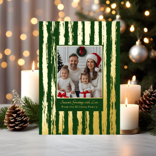 Cartes de Noël Rustique Foil Modèles 2 Photos