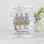 Cartes de Noël rustiques (Debout devant)