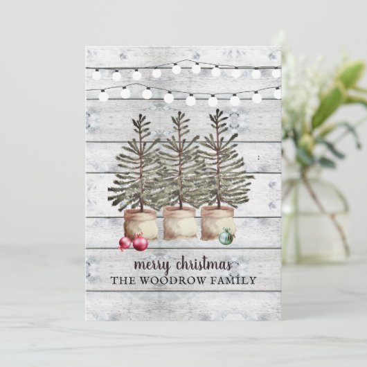 Cartes de Noël rustiques (Debout devant)