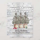 Cartes de Noël rustiques (Devant / Derrière)