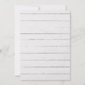 Cartes de Noël Rustiques Arbres (Dos)
