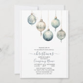 Cartes de Noël rustiques traditionnelles aquarelle (Devant)